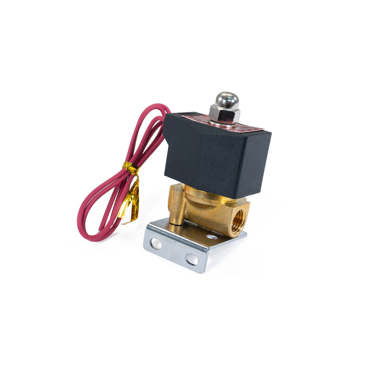 HornBlasters Brass 1/4" 110 Volt Electric Air Valve HornBlasters