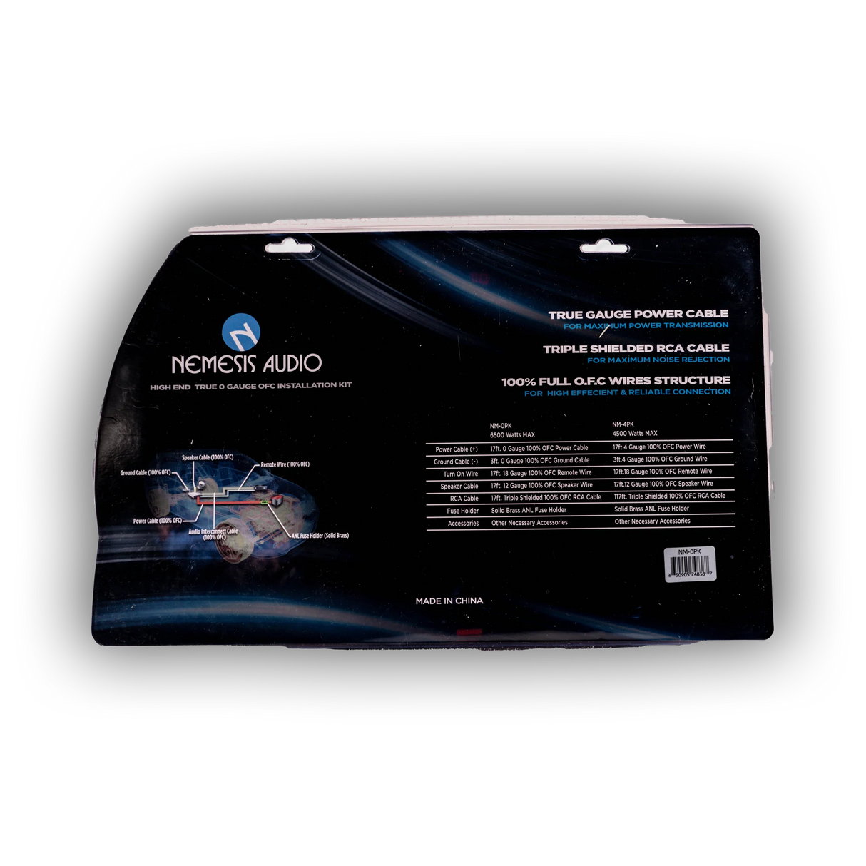 Nemesis Audio NM-0PK 100% OFC 0G Amp Kit Nemesis Audio