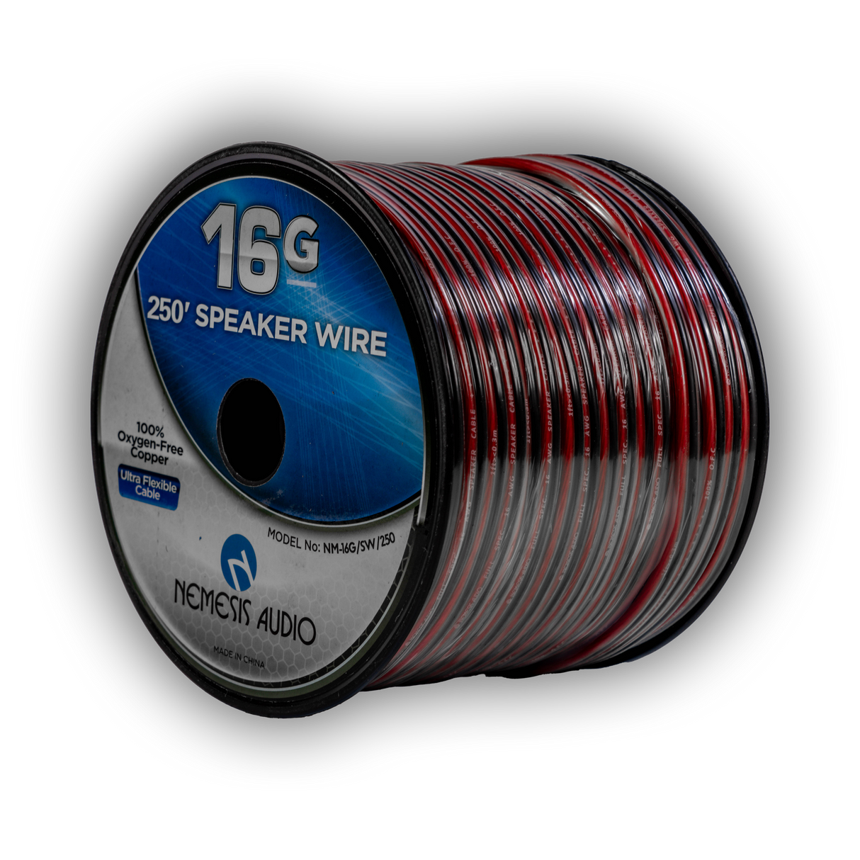 Nemesis Audio NM-16G/SW/250 16 Gauge Copper Speaker Wire - 250 Ft Nemesis Audio
