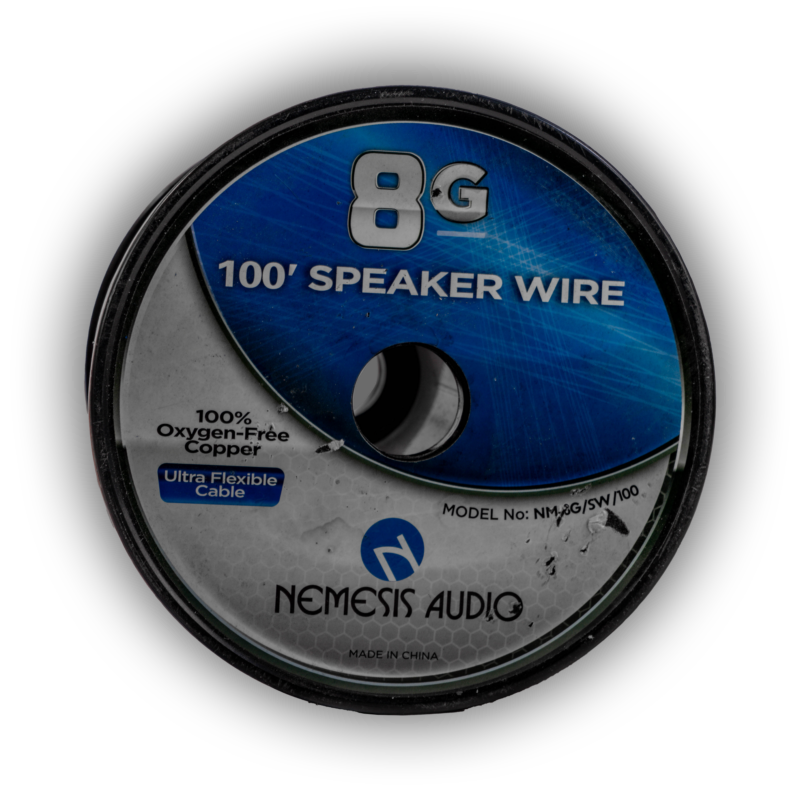 Nemesis Audio NM-8G/SW/100 8 Gauge Copper Speaker Wire - 100 Ft Nemesis Audio