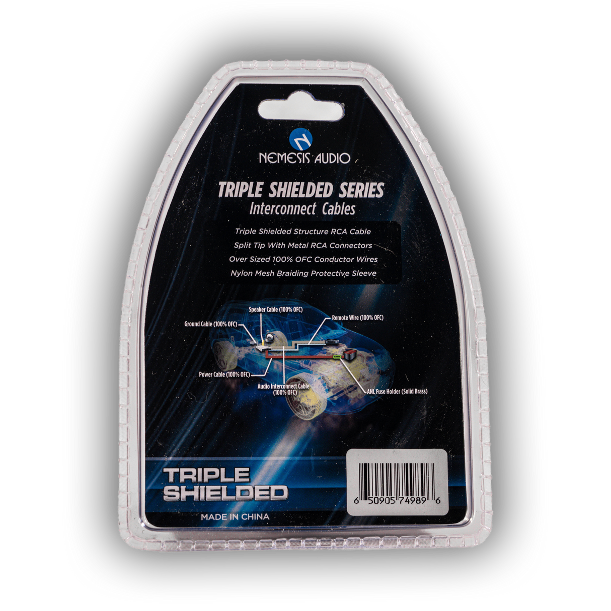 Nemesis Audio NM-RCY2M Triple Shielded Copper RCA Splitter - 2 Males 1 Female Nemesis Audio