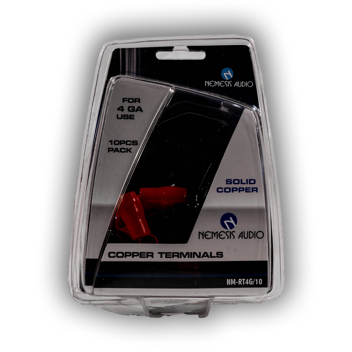 Nemesis Audio NM-RT4G/10 Copper Terminals for 4 Gauge Use - 10 Pack Nemesis Audio