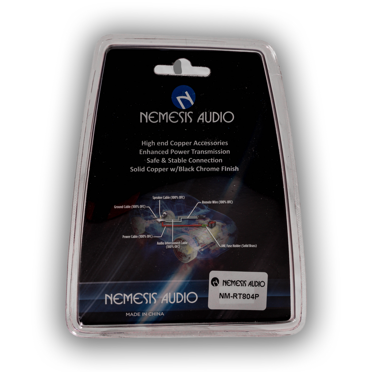 Nemesis Audio NM-RT804P 4 Gauge Copper Ring Terminals – 2 Pack Nemesis Audio