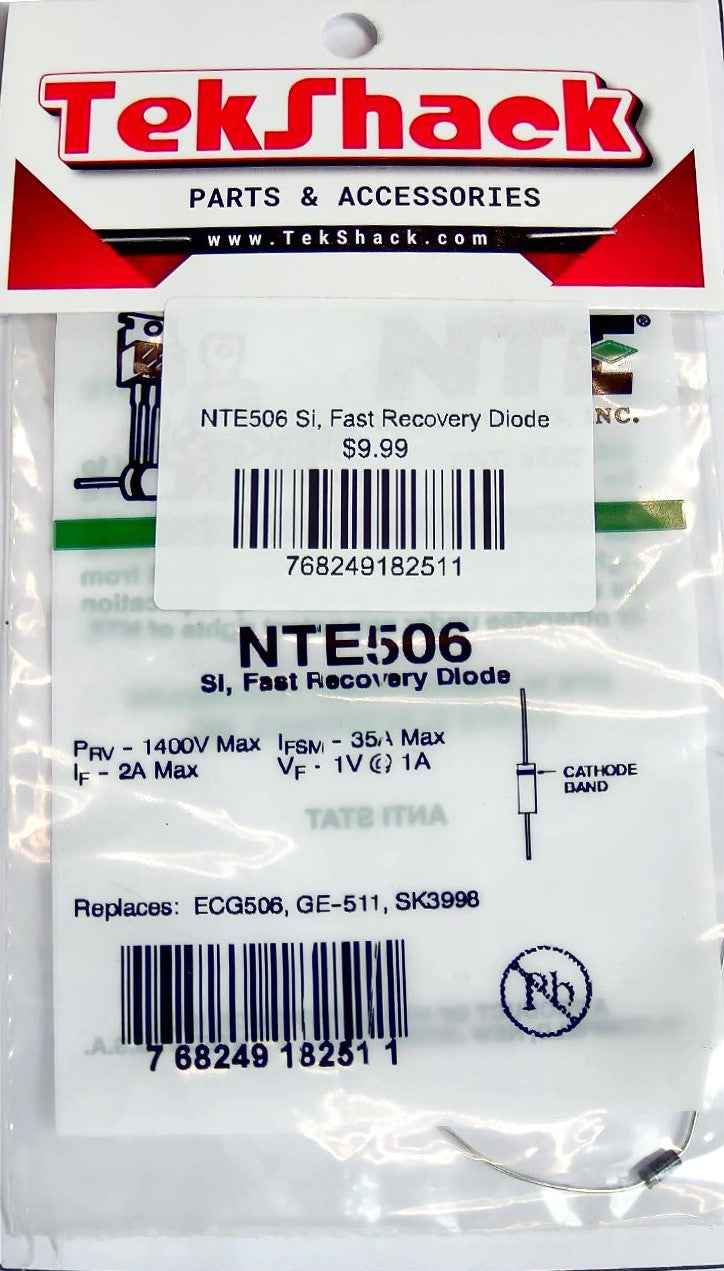 NTE506 Si, Fast Recovery Diode NTE