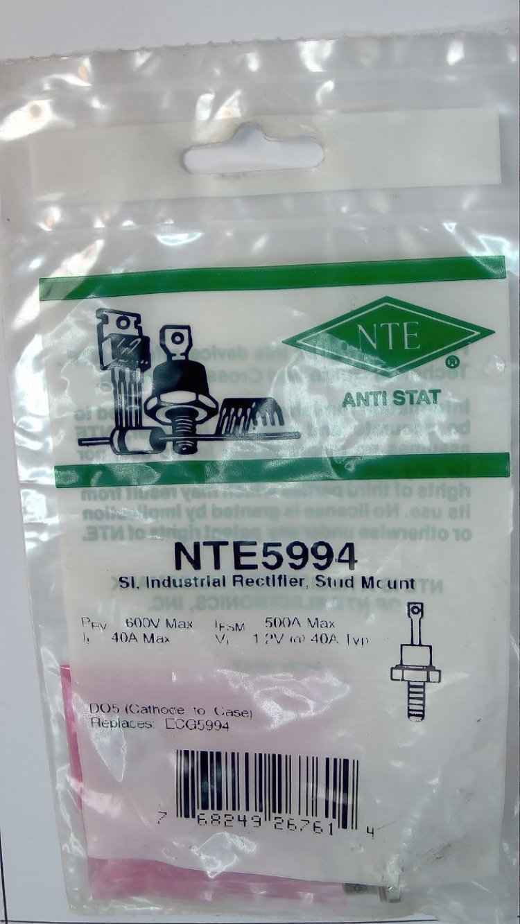 NTE5994 SI, INDUSTRIAL RECTIFIER, STUD MC UNT NTE