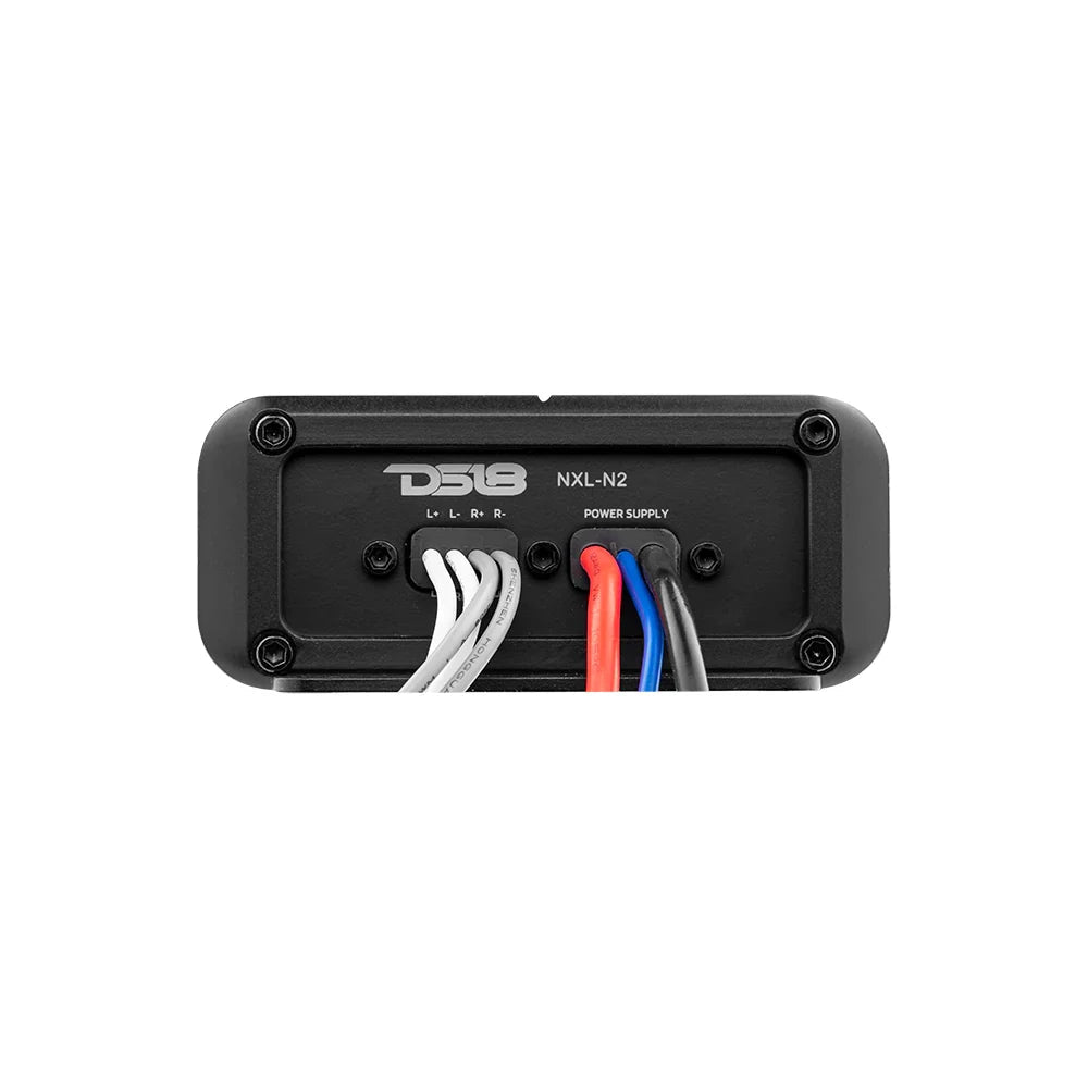 DS18 NXL-N2 2-Channel Full-Range Class D IP67 Marine and Powersports NANO Amplifier DS18