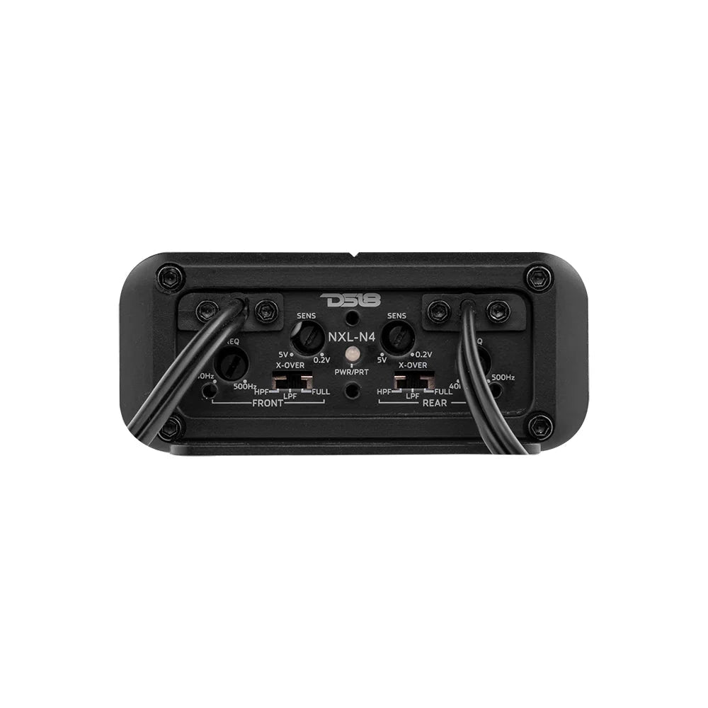 DS18 NXL-N4 NXL 4-Channel Full-Range Class D IP67 Marine and Powersports NANO Amplifier 4 x 100 Watts Rms @ 4-Ohm 1800 Watts Peak DS18