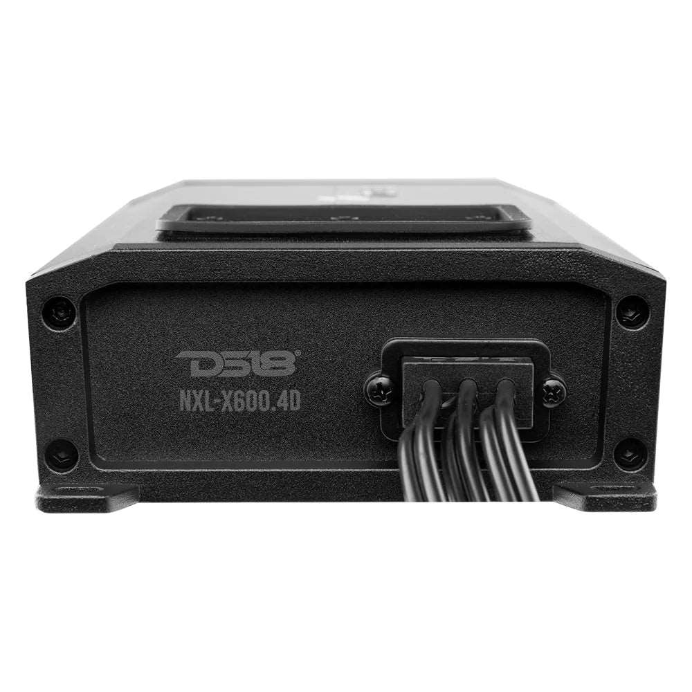 DS18 NXL-X600.4D NXL 4-Channel Full-Range Class D IP67 Marine and Powersports Amplifier 4 x 150 Watts Rms @ 4-Ohm DS18