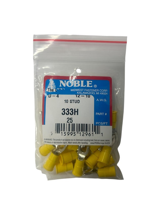 Noble Terminal Spade Vinyl #10 – 12-10GA (25-Pack) #333H Noble