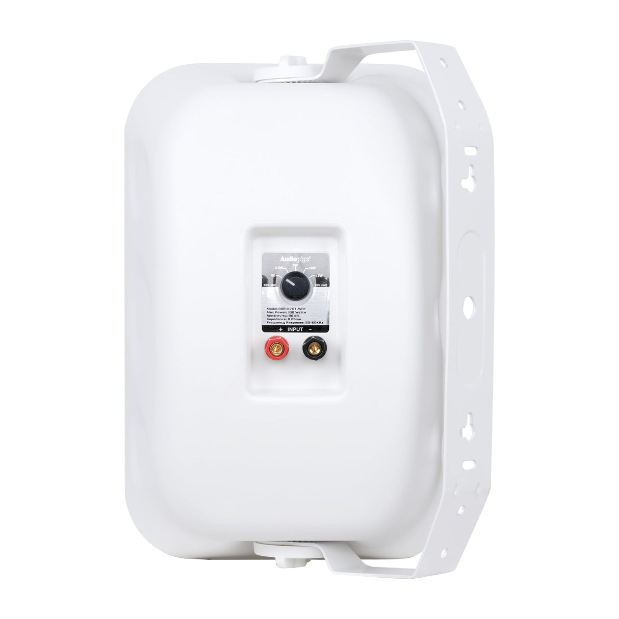 6.5” 2-Way Weatherproof Professional Monitor Speaker (ODP-670T-WHT), Sold individually Audiopipe