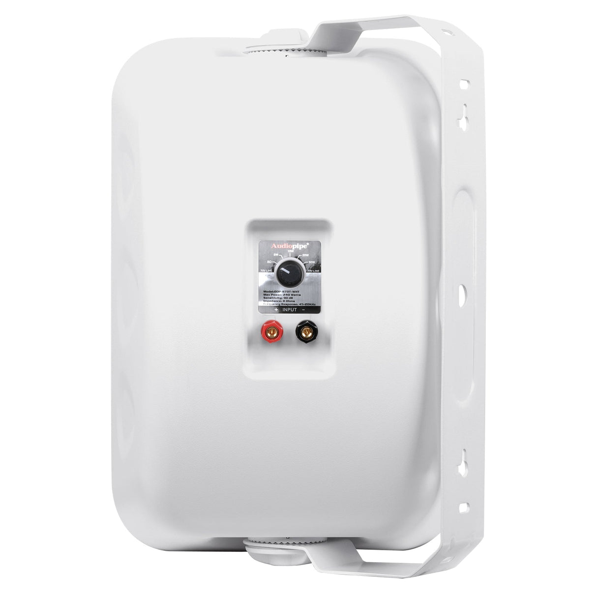8” 2-Way Weatherproof Professional Monitor Speaker (ODP-870T-WHT), Sold individually Audiopipe