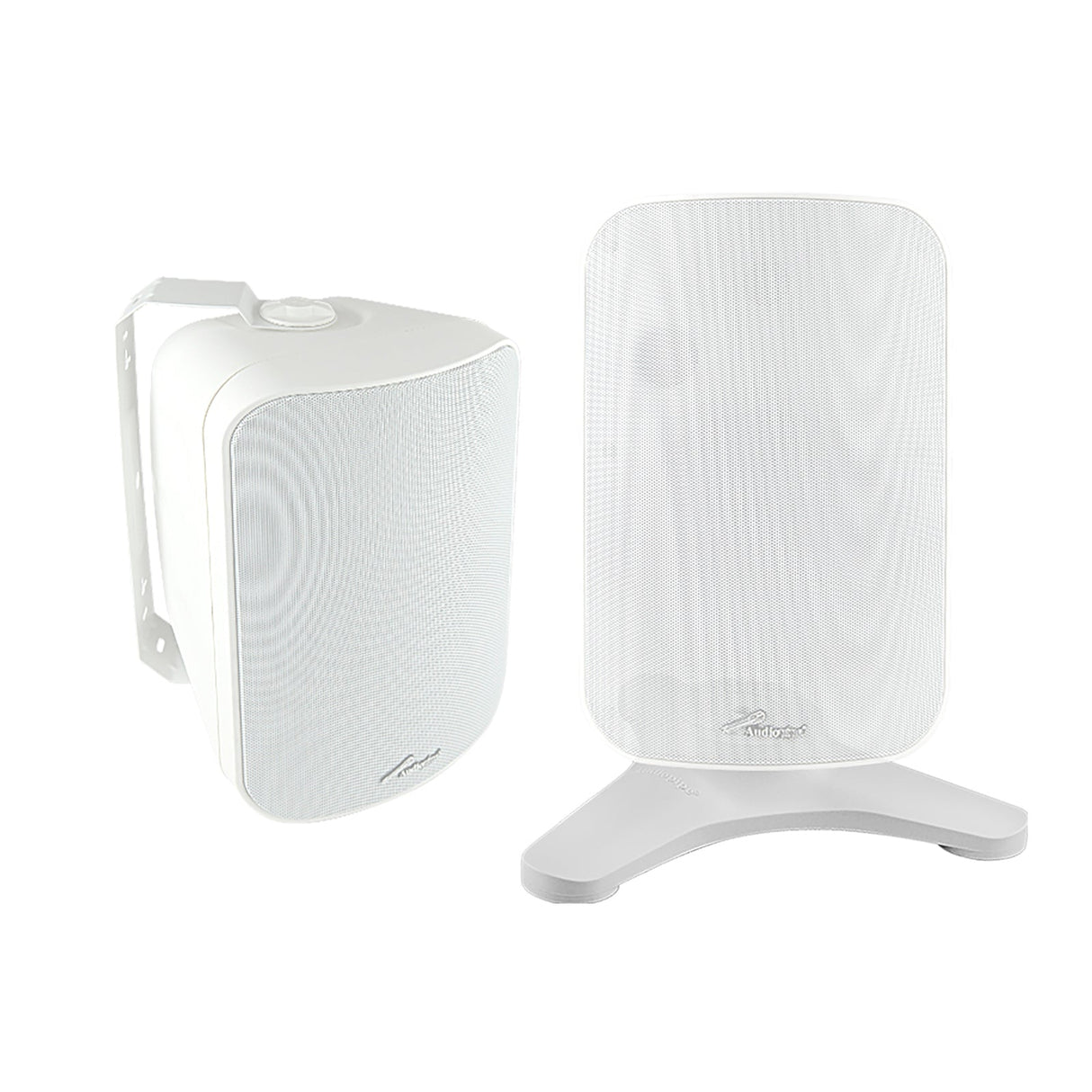 ABS Table-top Indoor/Outdoor Speaker Stand (ODP-BASE1-WHT), Sold in pairs Audiopipe