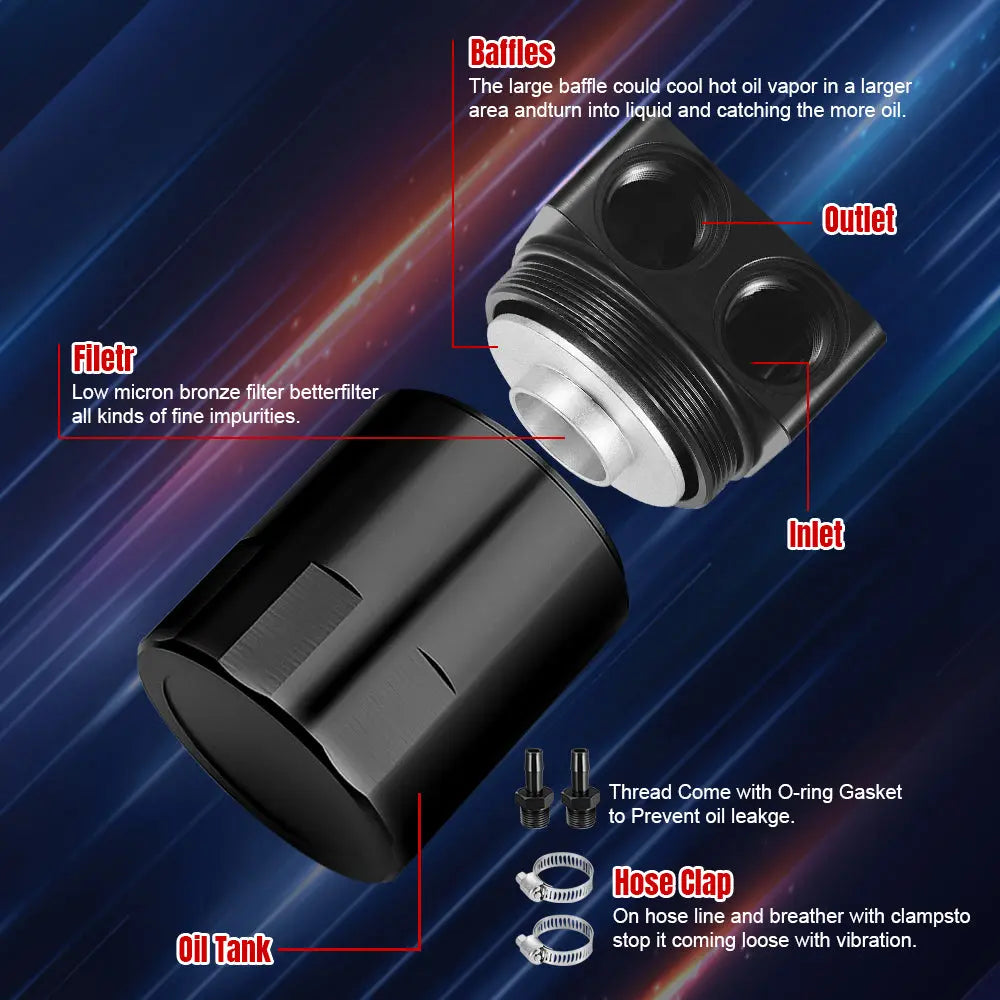 Oil Catch Can for 2007-2009 Nissan 350Z VQ35HR