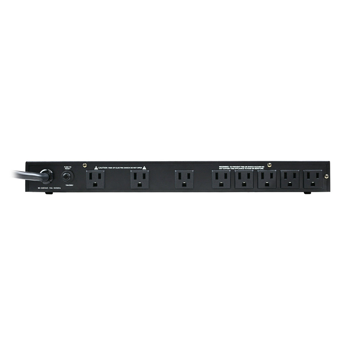8 Rear Panel Outlets Professional Power Distributor (PD-815D) Audiopipe