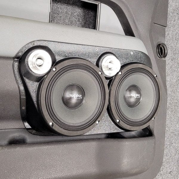 Custom Speaker Pods Dual 8″ and Dual Tweeter Speaker Pods for the Front Door of a 09-14 Ford F-150 Custom Speaker Pods