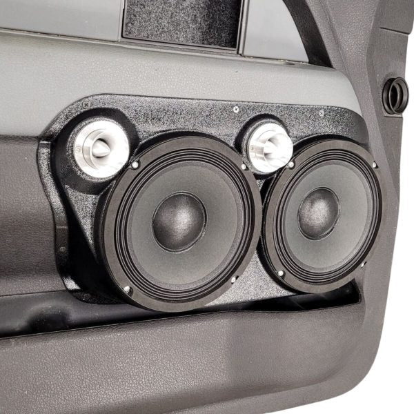 Custom Speaker Pods Dual 8″ and Dual Tweeter Speaker Pods for the Front Door of a 09-14 Ford F-150 Custom Speaker Pods