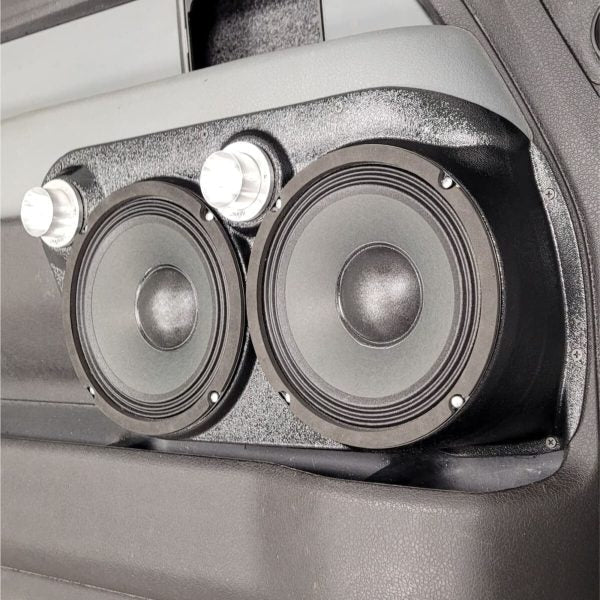Custom Speaker Pods Dual 8″ and Dual Tweeter Speaker Pods for the Front Door of a 09-14 Ford F-150 Custom Speaker Pods