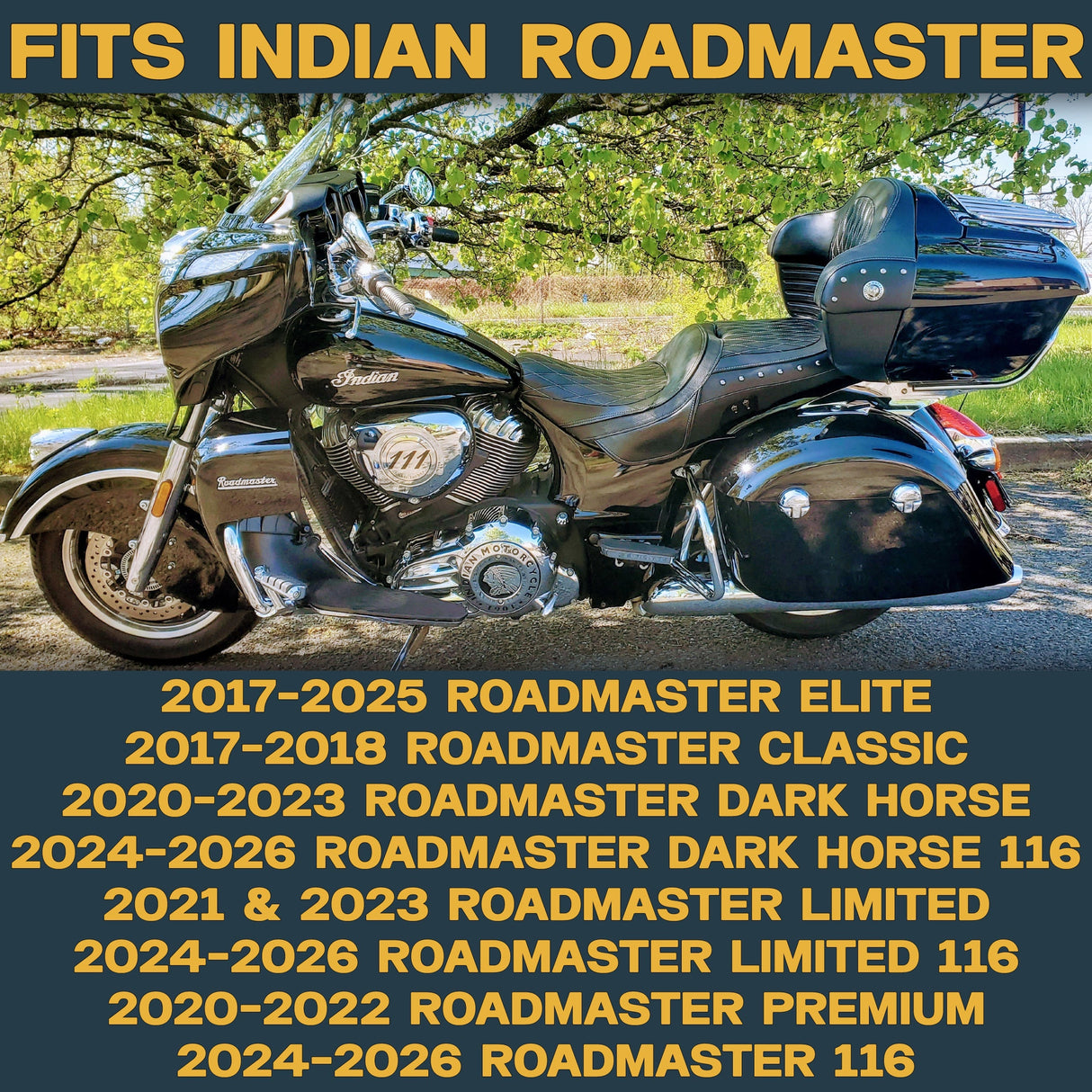 Indian Roadmaster 2015-2026 Ceramic Brake Pad Set Traild