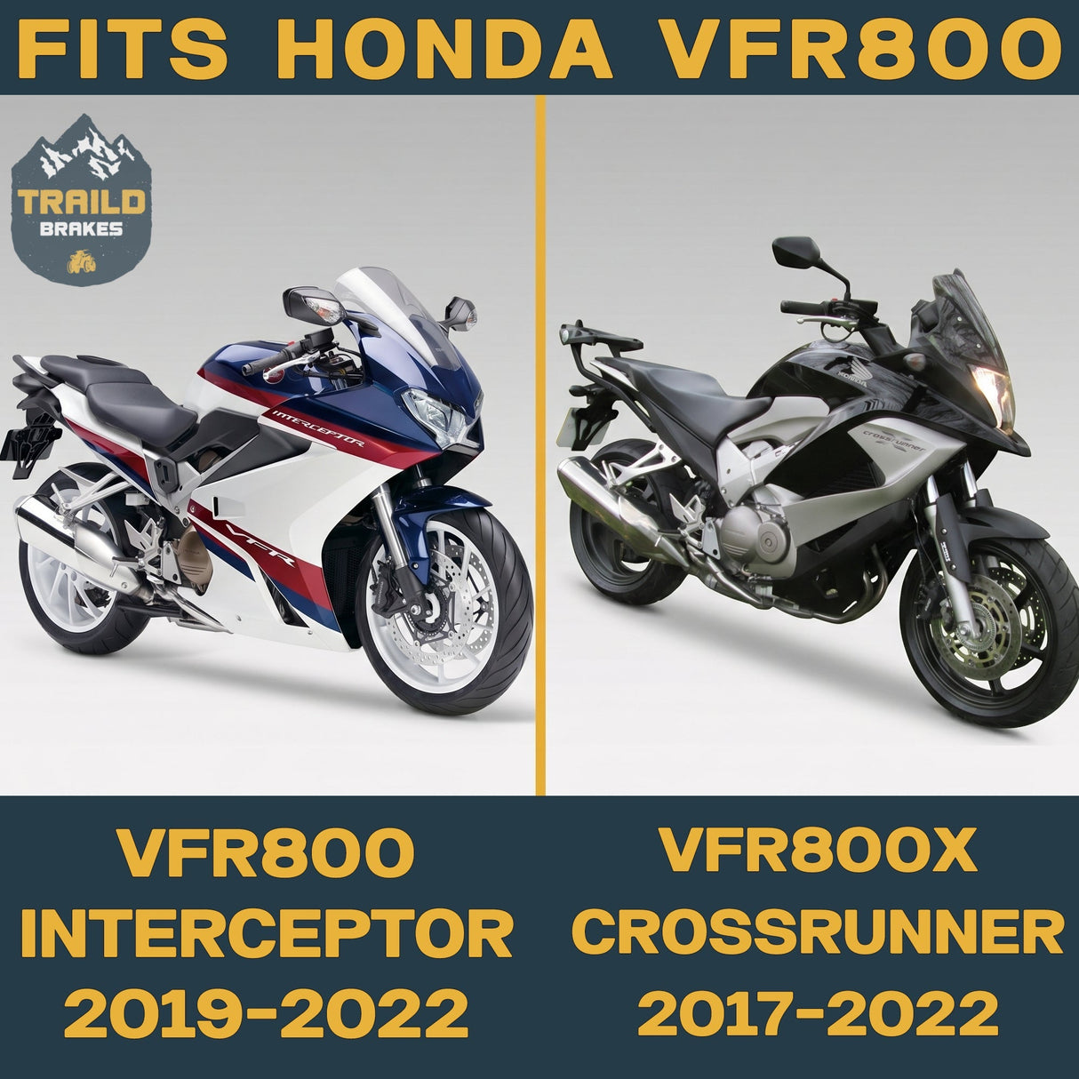Honda VFR800 Interceptor/Crossrunner 2017-2022 Ceramic Brake Pad Set Traild