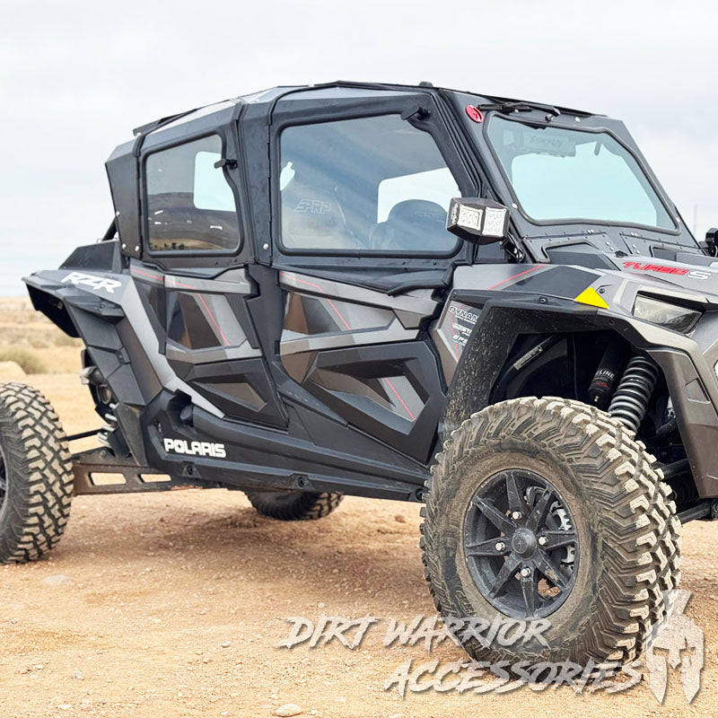 POLARIS RZR Turbo S 4-SEAT Cab Enclosure "THE VAULT" Upper Side Doors & Panels (Patent Pending)