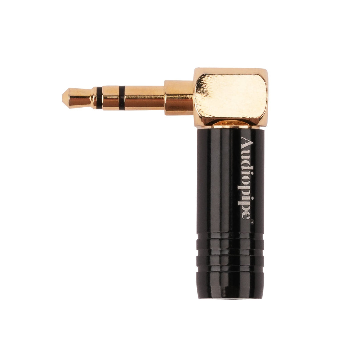 Stereo 3.5mm Right Angle Plug (PRA-35RA-SBG) Audiopipe