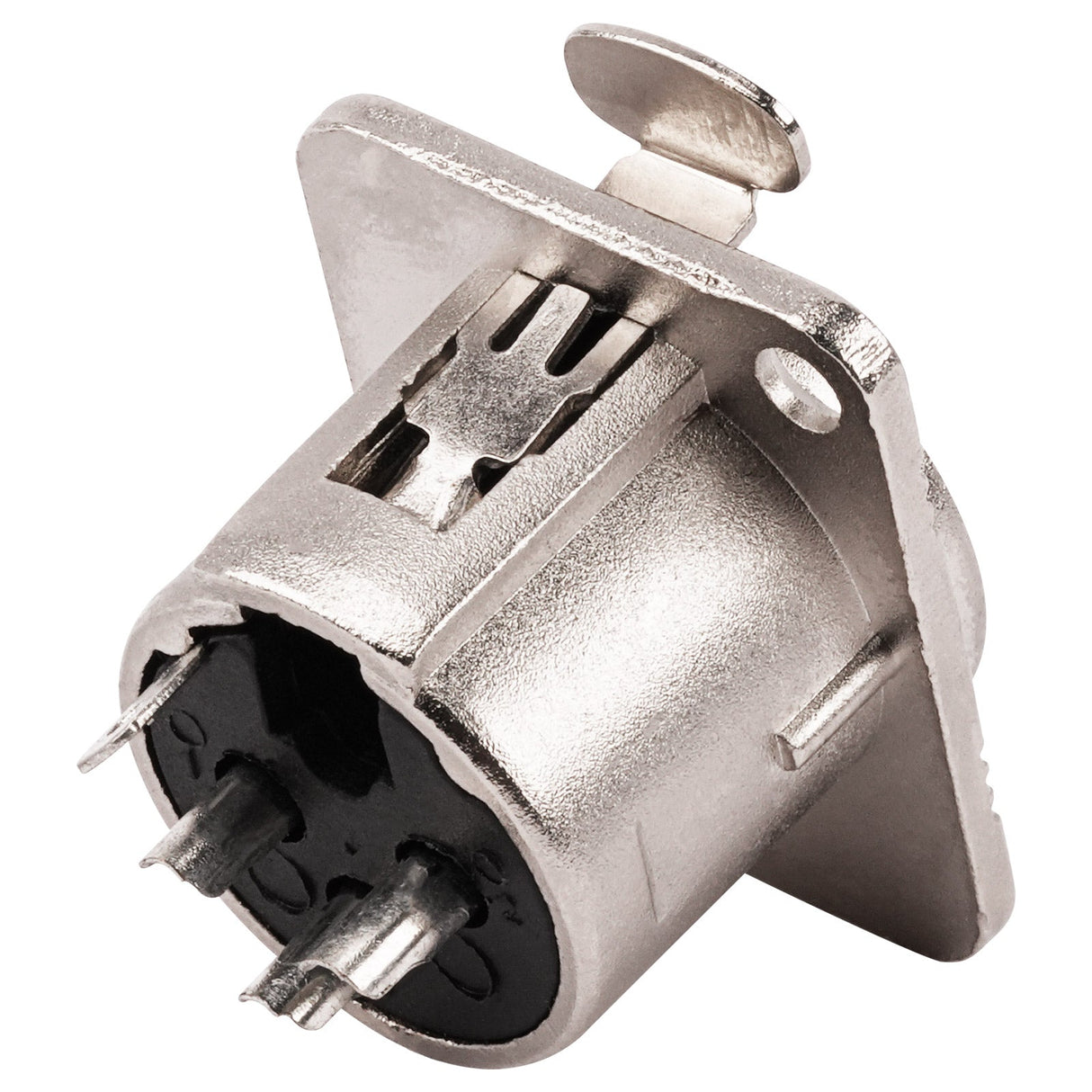 3 PIN XLR Female Chassis Socket (PRA-3FD-NKL) Audiopipe