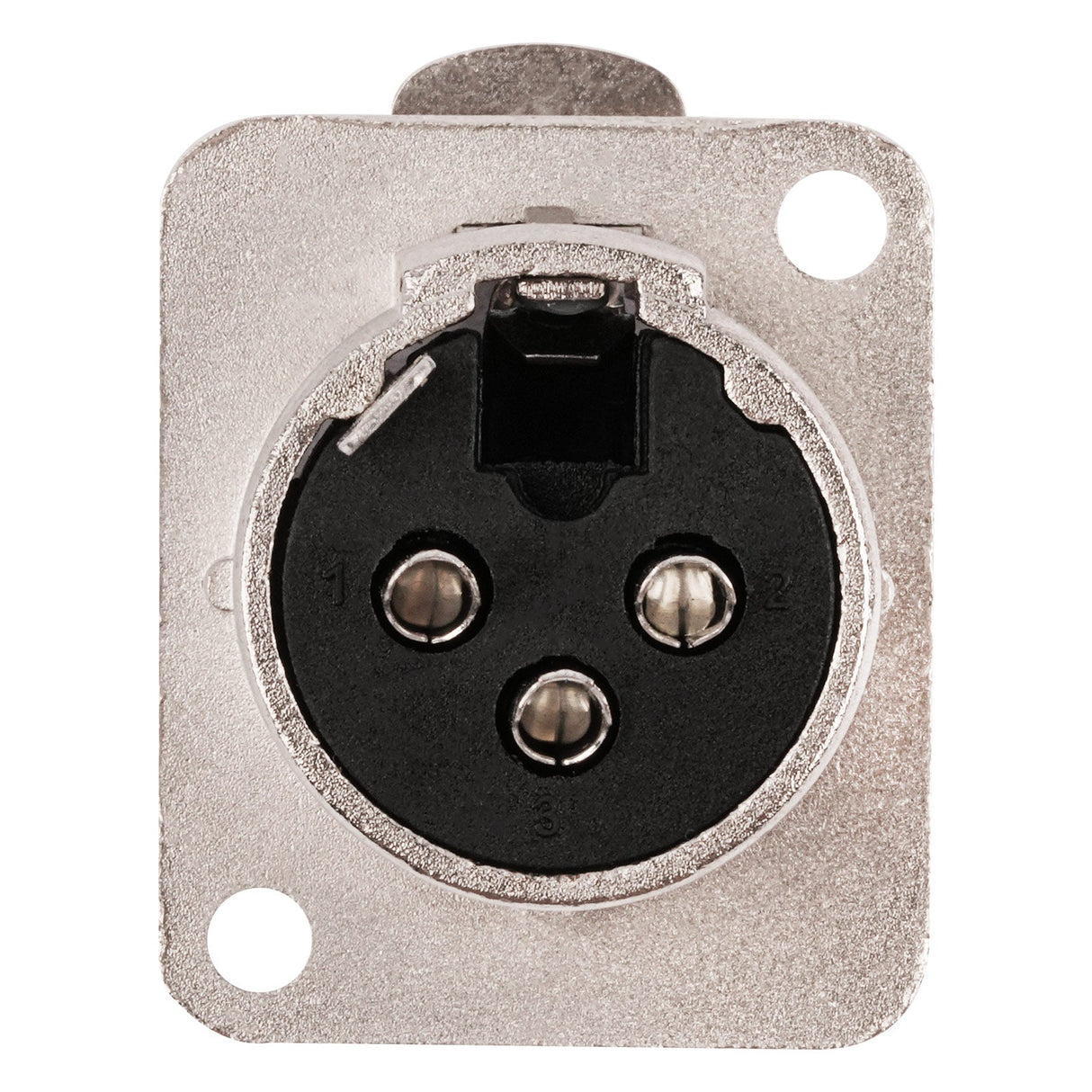 3 PIN XLR Female Chassis Socket (PRA-3FD-NKL) Audiopipe
