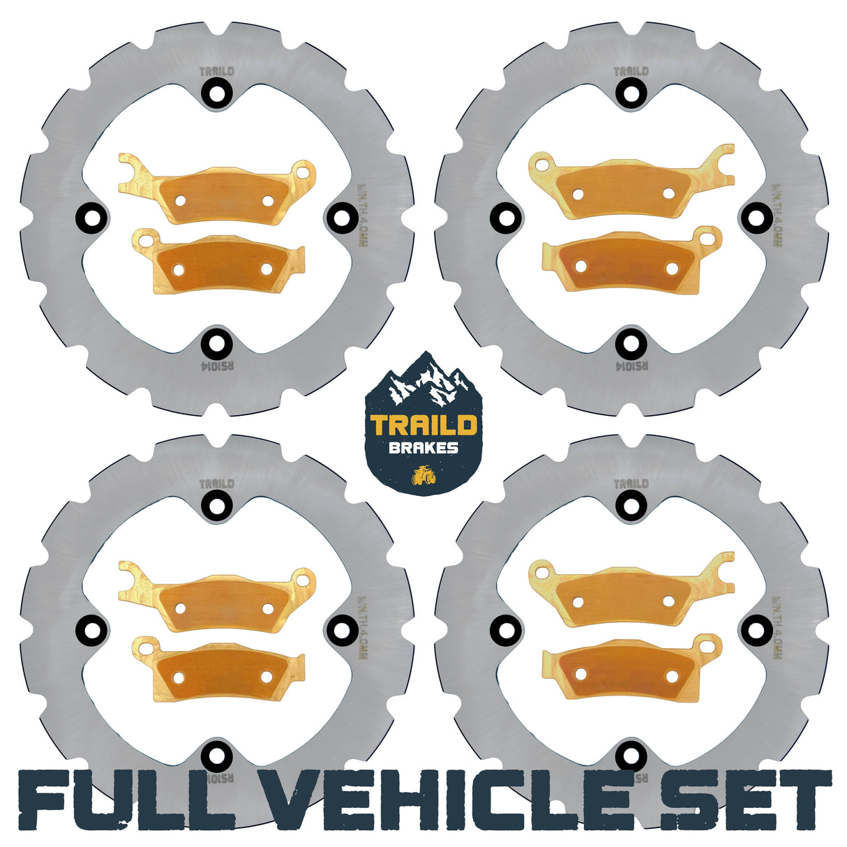 Can-Am Renegade 1000/850/800/570/500 2012-2019 Ridge Rider Rotor and Pad Kit Traild