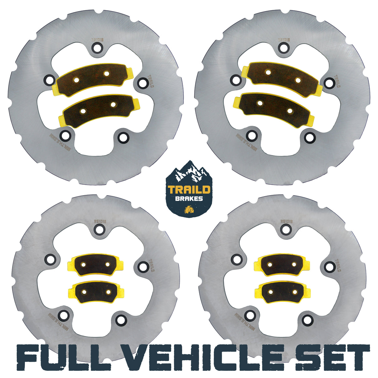 CFMoto U10 PRO/U10XL PRO 2025-2026 Ridge Rider Rotor and Pad Kit Traild