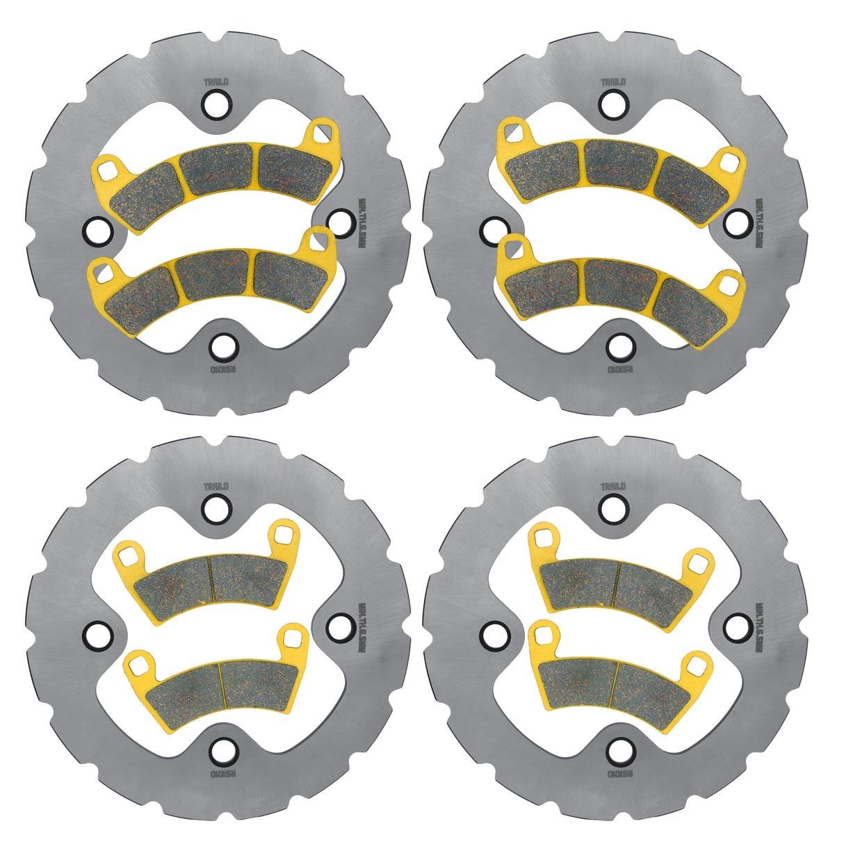 Polaris RZR XP TURBO/XP 4 TURBO/PRO XP/PRO XP 4/Turbo S 2016-2026 Ridge Rider Rotor and Pad Kit Traild