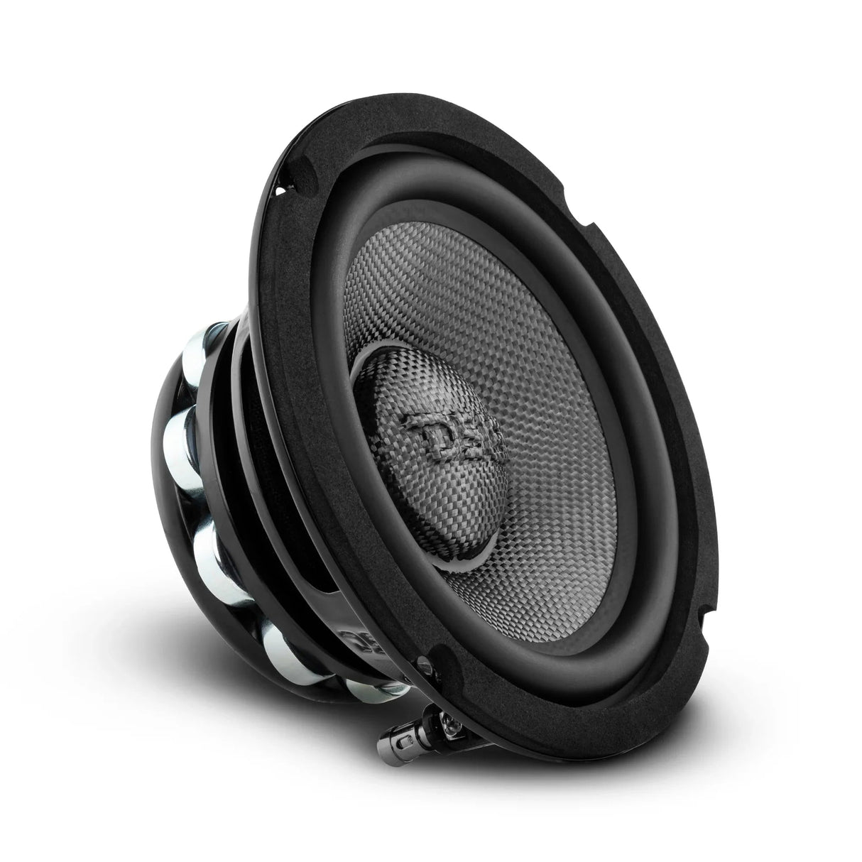 DS18 PRO-CF6.4NR 6.5" 250W RMS Neodymium Carbon Fiber Water Resistant Cone Midbass Speaker (Single) DS18