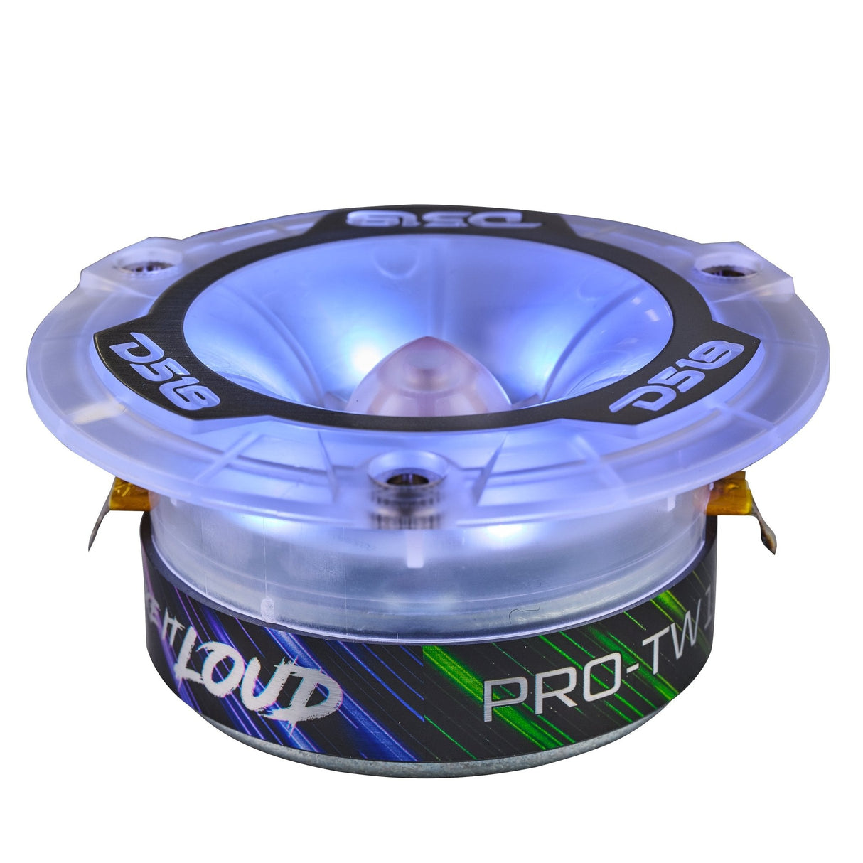 3.8” Super Bullet Tweeter with 1” Aluminum Voice Coil & Digital LED Lights DS18