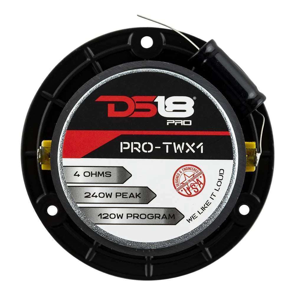 DS18 PRO-TWX1 3.8" 120W RMS Super Bullet Tweeters 4-Ohm (Pair) DS18