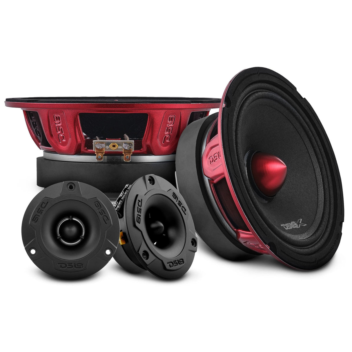 PRO Audio 6.5″ Speaker Upgrade Kit – With OEM Speaker Adapters, Amplifier & Wiring Kit DS18