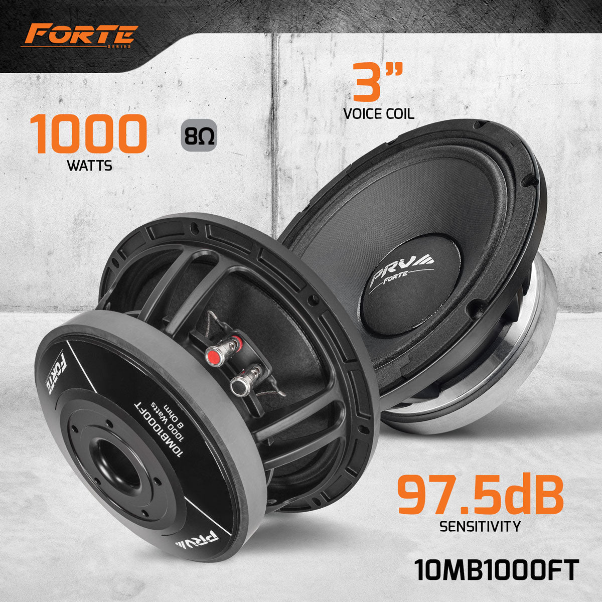 PRV 10MB1000FT | 10" MIDBASS LOUDSPEAKER PRV