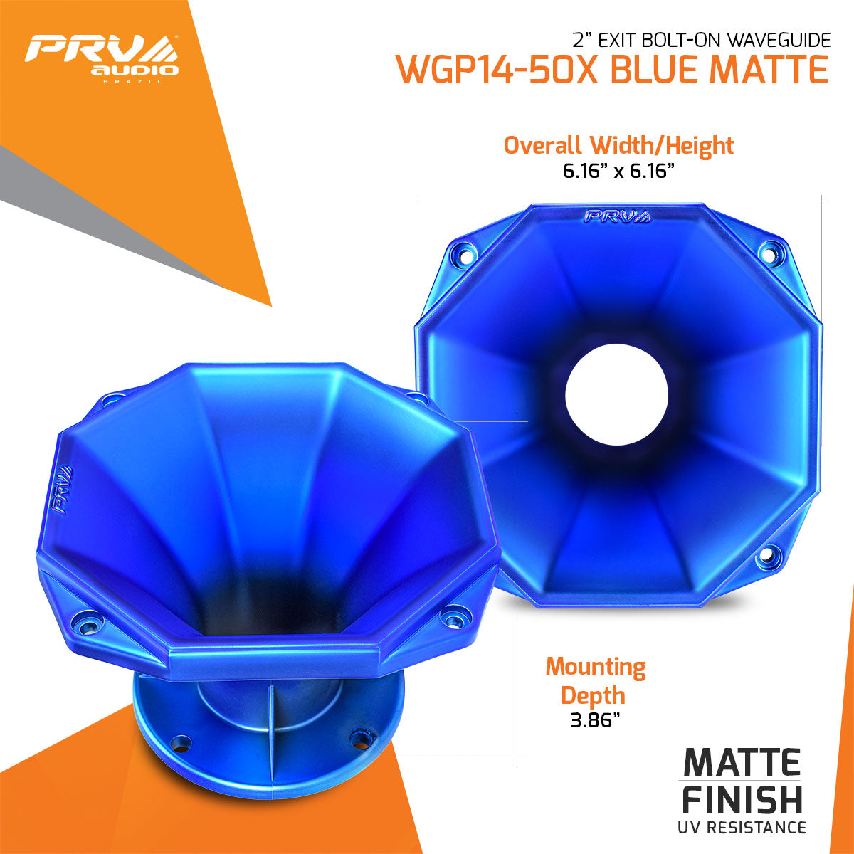PRV WGP14-50X BLUE MATTE Waveguide PRV