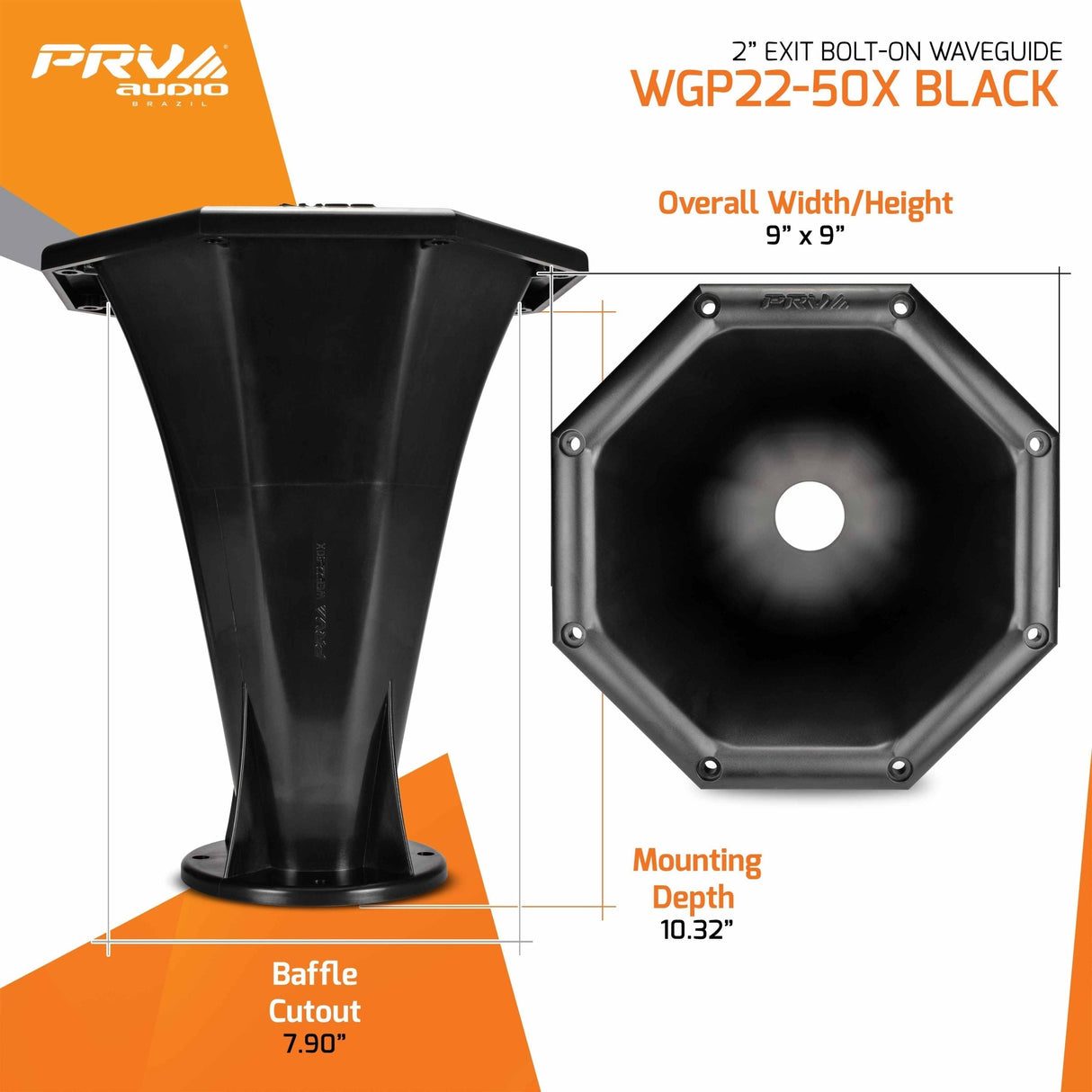 PRV WGP22-50X BLACK Waveguide PRV