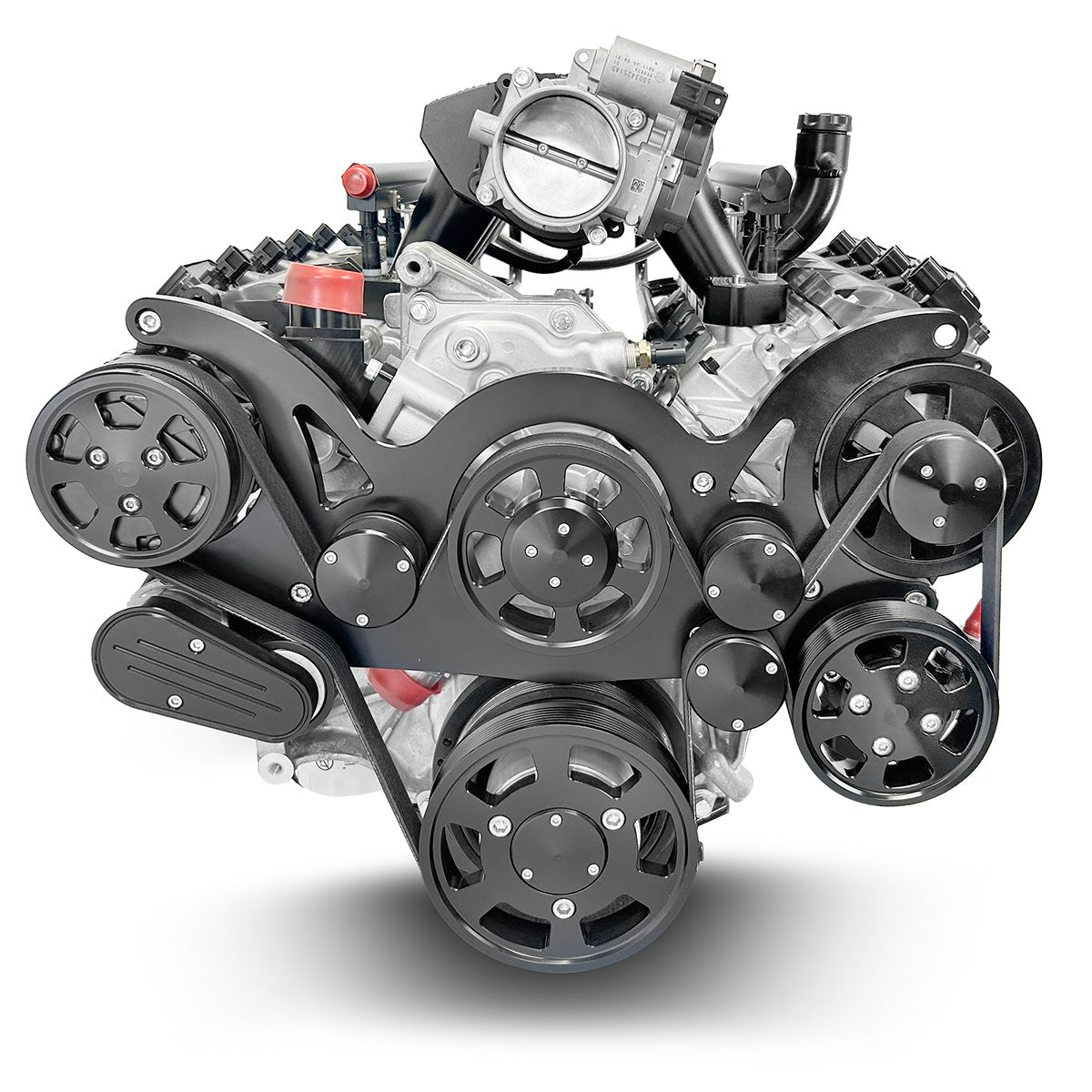 Chrysler Hemi Compatible 426 c.i. Pro Series Engine - 610 Horsepower - Deluxe Dressed - Black Pulley Kit - Fuel Injected