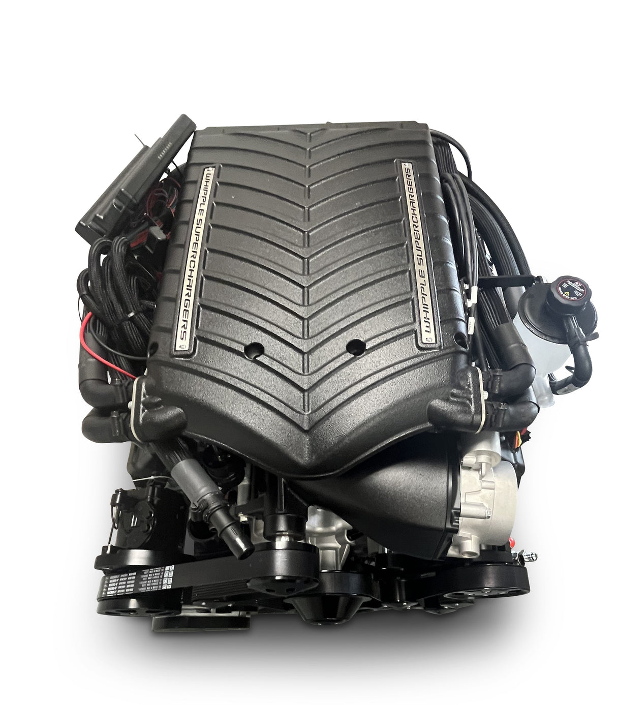 Chrysler Hemi Compatible 426 c.i. Pro Series Engine - 872 Horsepower - Deluxe Dressed - Black Pulley Kit - Supercharged