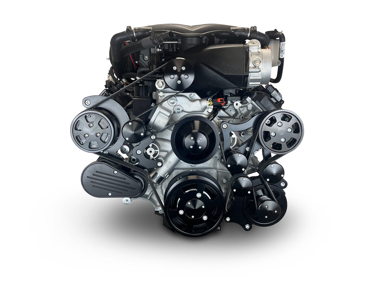 Chrysler Hemi Compatible 426 c.i. Pro Series Engine - 872 Horsepower - Deluxe Dressed - Black Pulley Kit - Supercharged