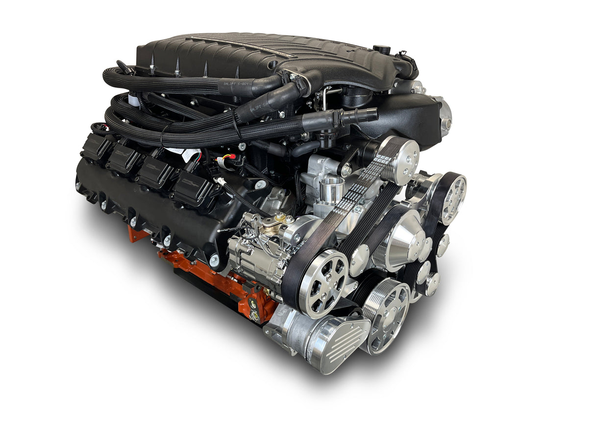 Chrysler Hemi Compatible 426 c.i. Pro Series Engine - 872 Horsepower - Deluxe Dressed - Polished Pulley Kit - Supercharged