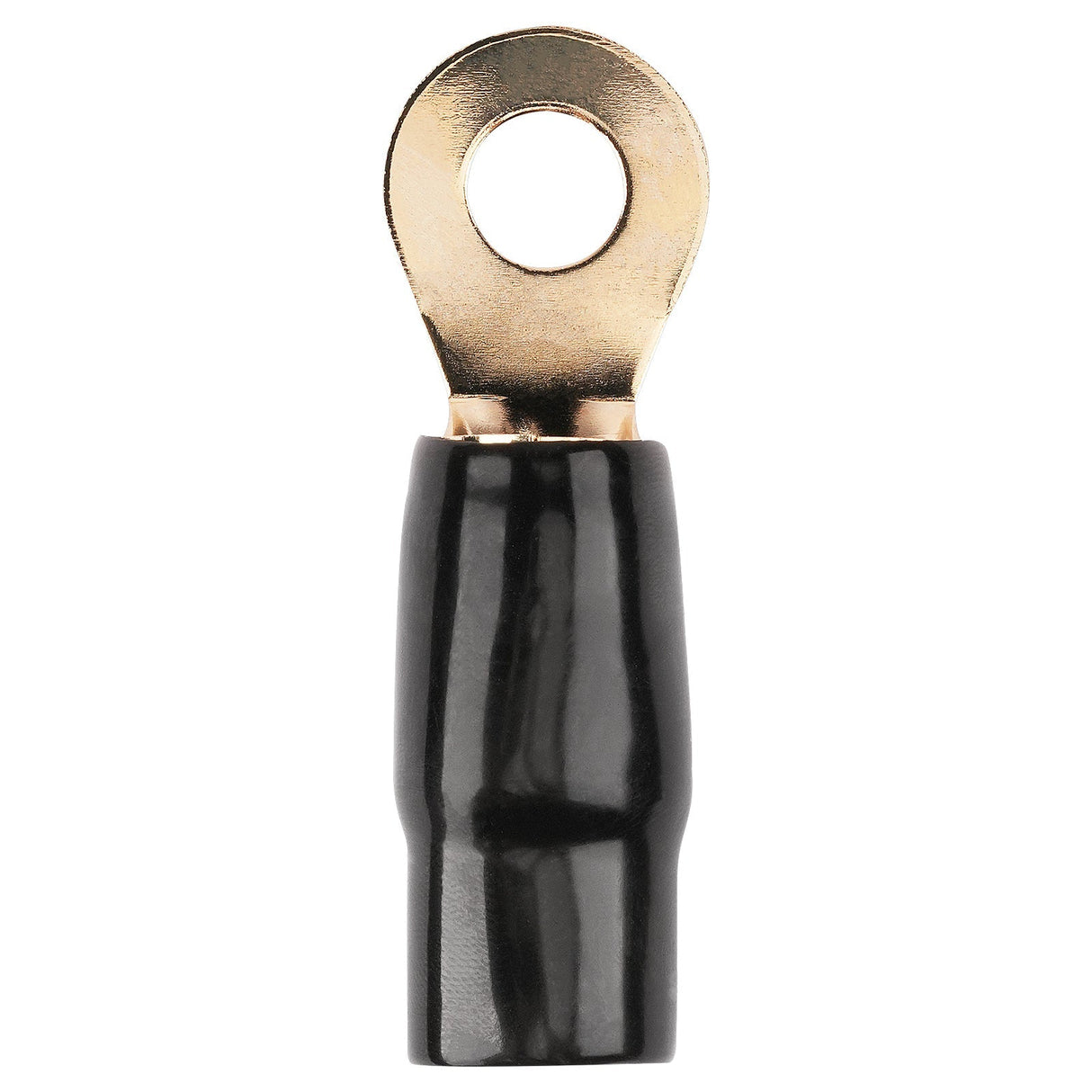 0AWG Gold Plated Ring Terminal, Black (PTRX-0BLK) Audiopipe