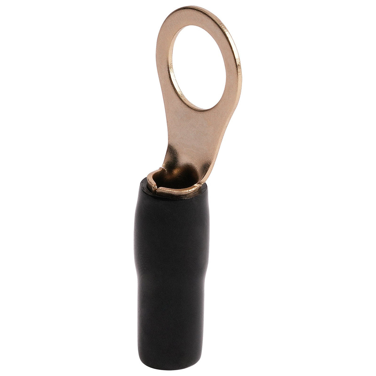 8AWG Gold Plated Ring Terminal, Black (PTRX-8BLK) Audiopipe