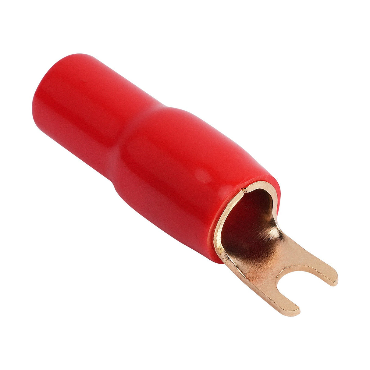 4AWG Gold Plated Spade Terminal, Red (PTSX-4RED) Audiopipe