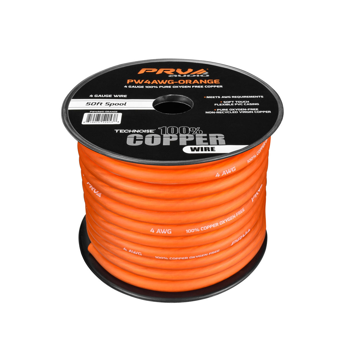PW4AWG-ORANGE 50ft Roll PRV