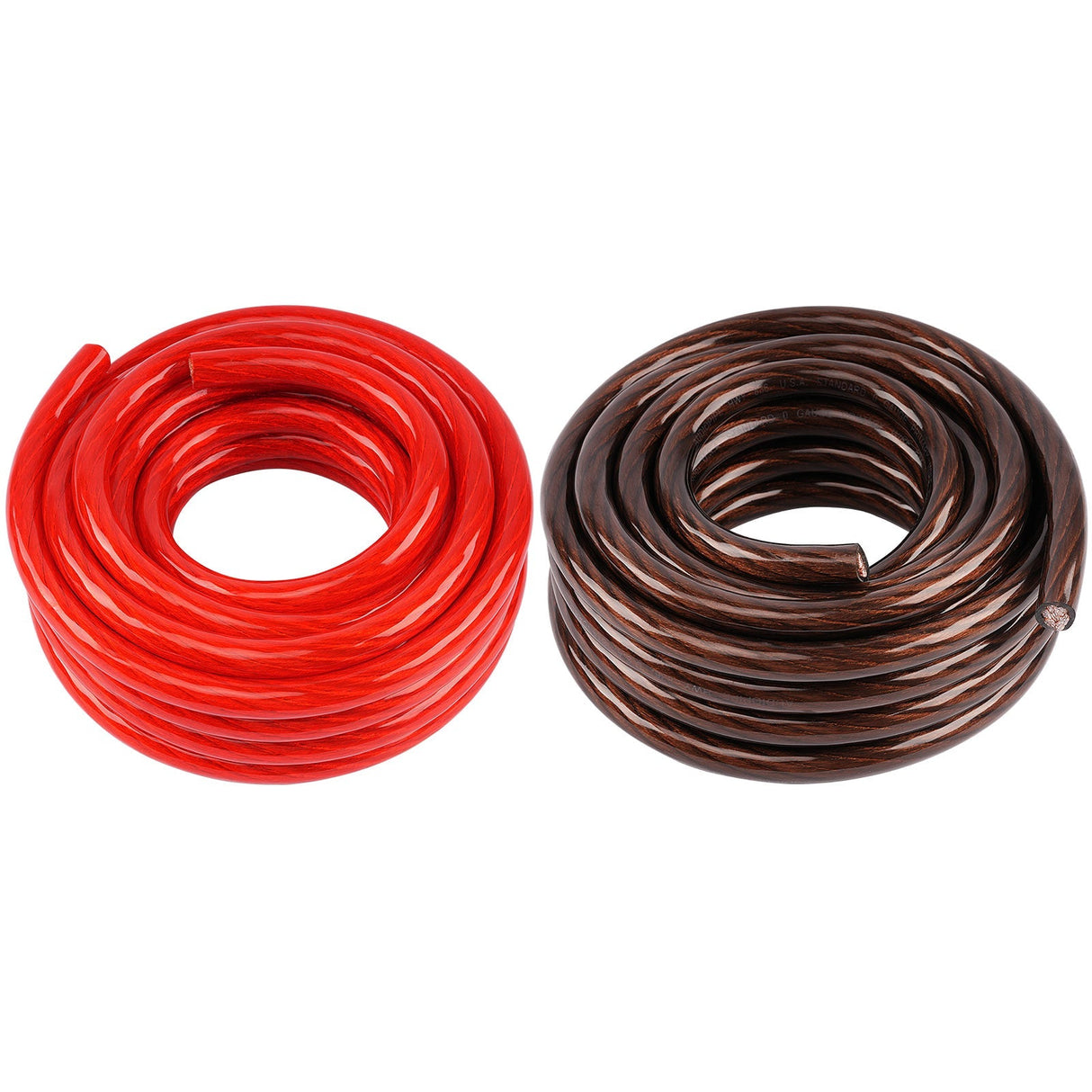 25Ft 4 Gauge Black and 25Ft 4 Gauge Red Primary Wire (PWK-4-25RB) Audiopipe