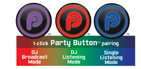 iNVITATION USB multi-sync wireless adapters with one-click Party Button pairing (2pcs) Bazooka