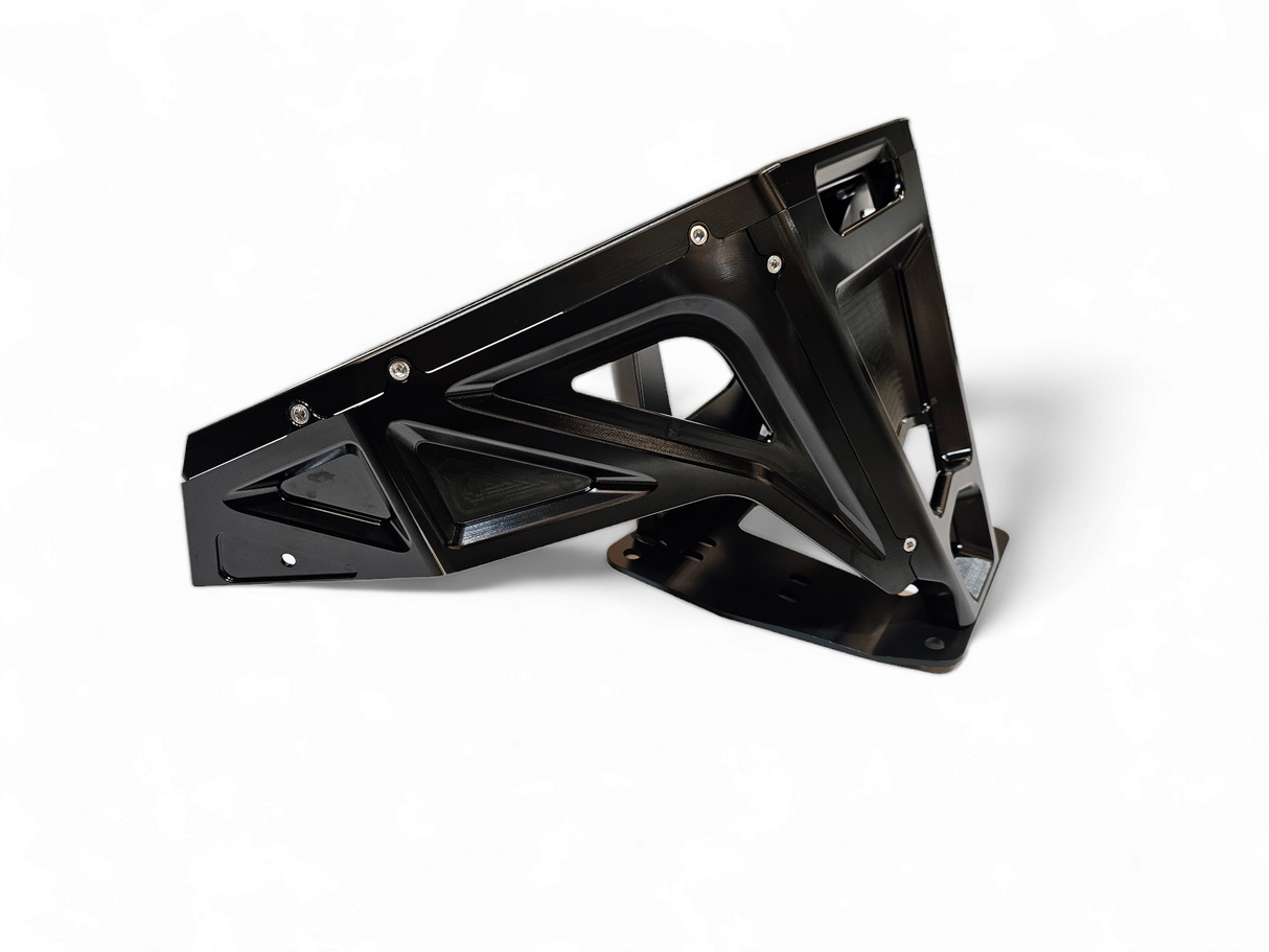 2022-2026 Polaris RZR Pro R, Pro S, Turbo R Machined Billet Front Winch Bumper (Black Anodize) www.elektricoffroad.com