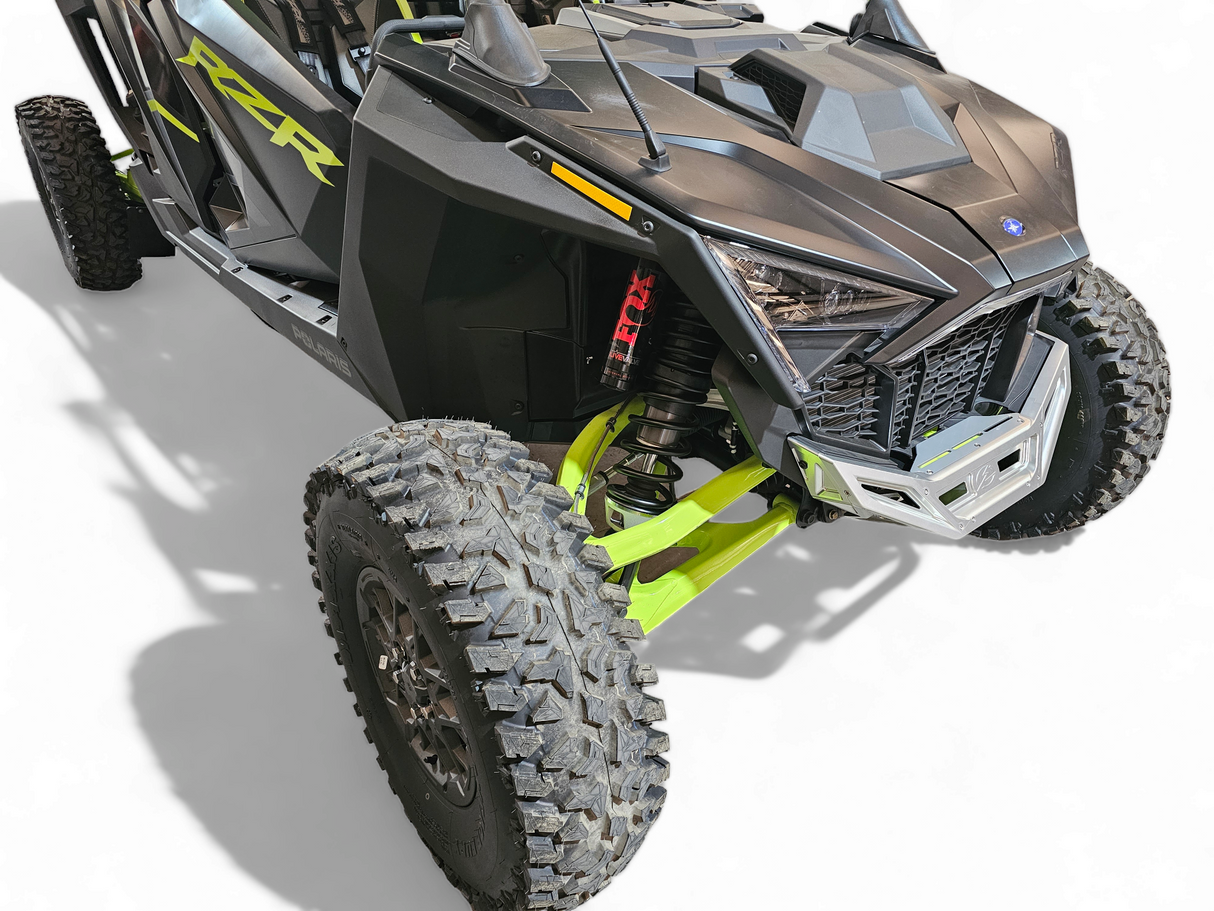 2022-2026 Polaris RZR Pro R, Pro S, Turbo R Machined Billet Front Winch Bumper (Clear Anodize) www.elektricoffroad.com