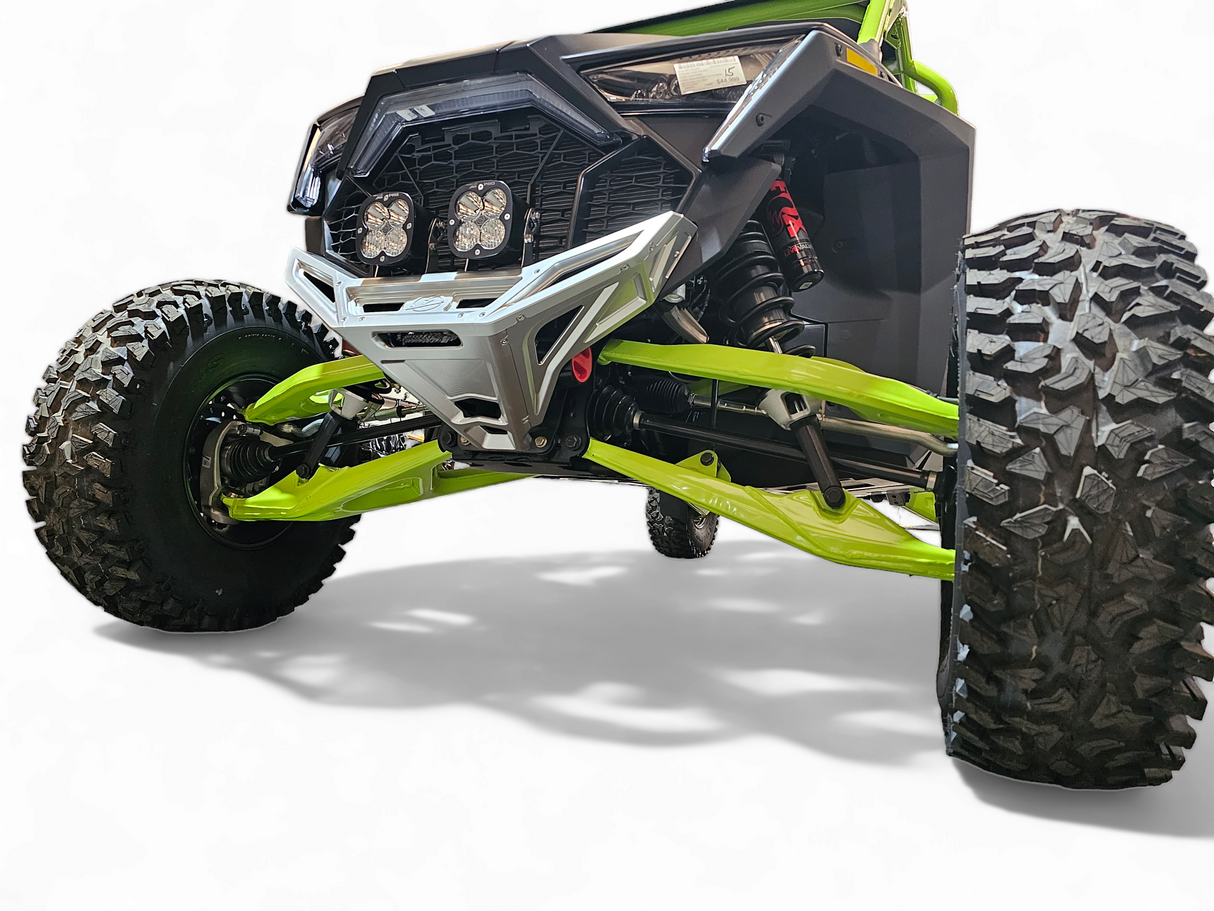 2022-2026 Polaris RZR Pro R, Pro S, Turbo R Machined Billet Front Winch Bumper (Clear Anodize) www.elektricoffroad.com